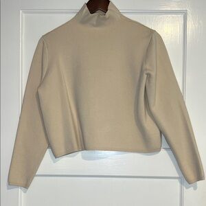 & Other Stories Cream Turtleneck Sweater